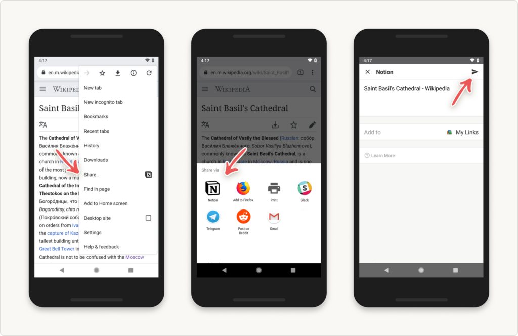 Notion Web Clipper para Android