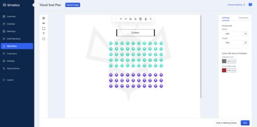 Timetics - Seat Maps