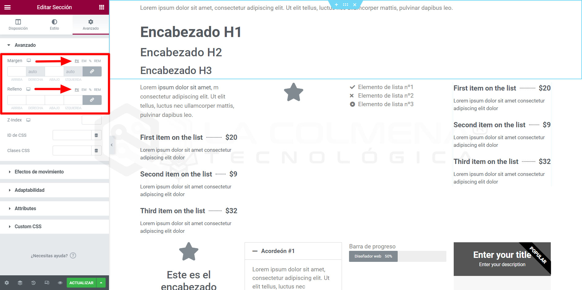 Cuál es la diferencia entre PX, EM, REM,%, VW y VH