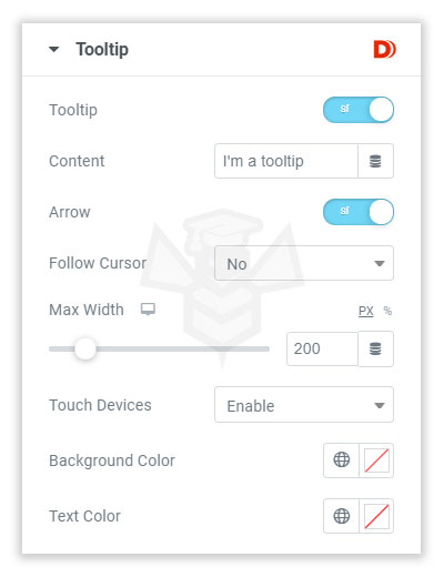 Elementor Tooltip de Dynamic ooo
