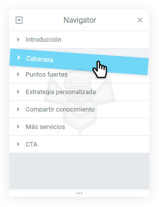 Navigator / Navegador de Elementor