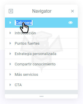 Navigator / Navegador de Elementor