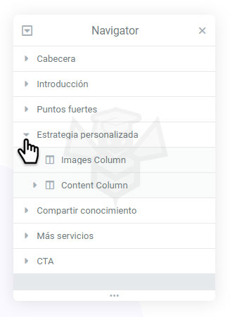 Navigator / Navegador de Elementor