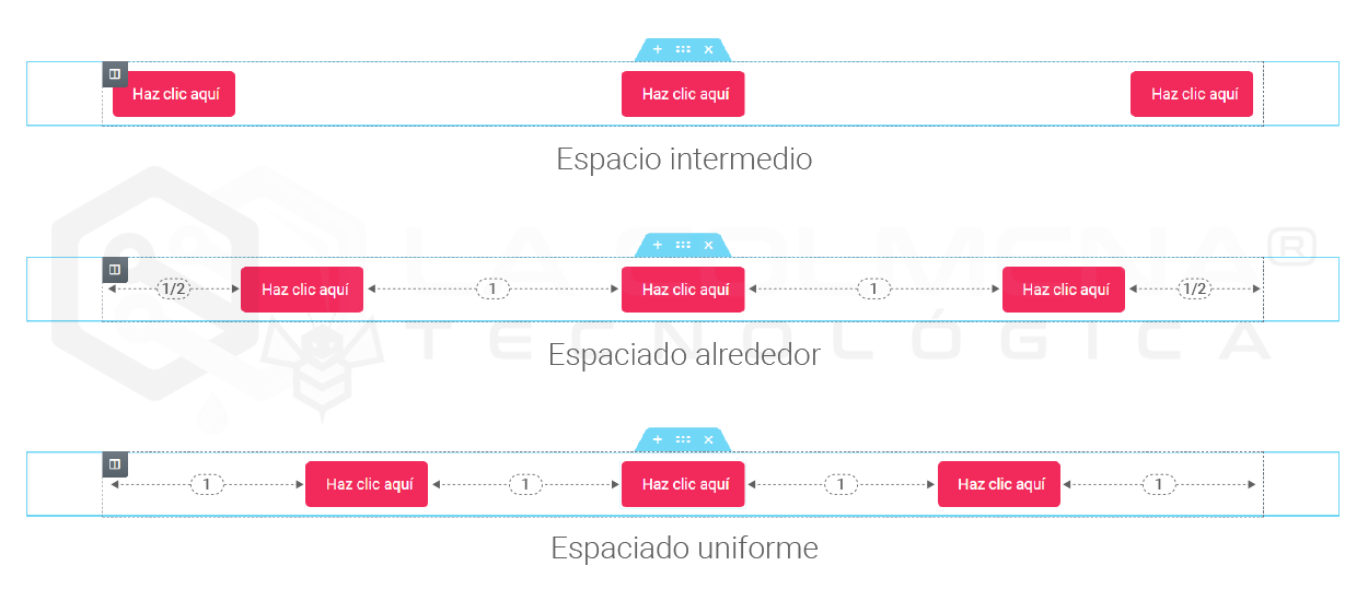 Alineación horizontal columnas