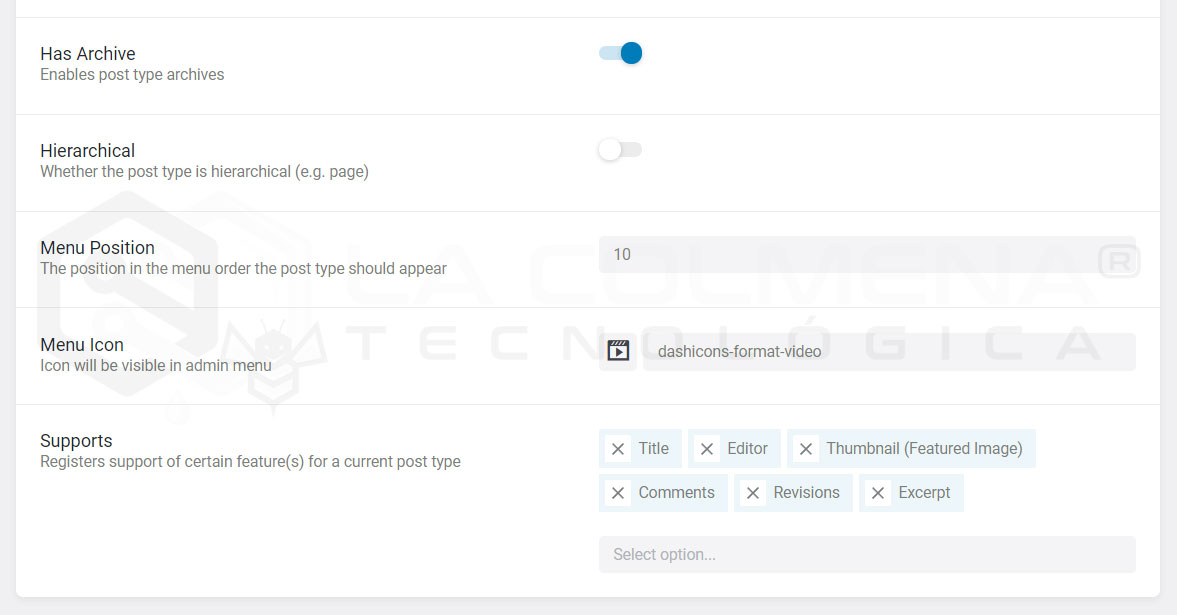 Configuración avanzada de los Post Type de JetPlugins