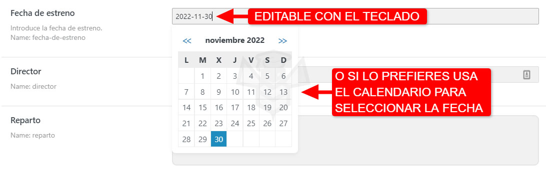Metacampo Date de Post Type de JetEngine