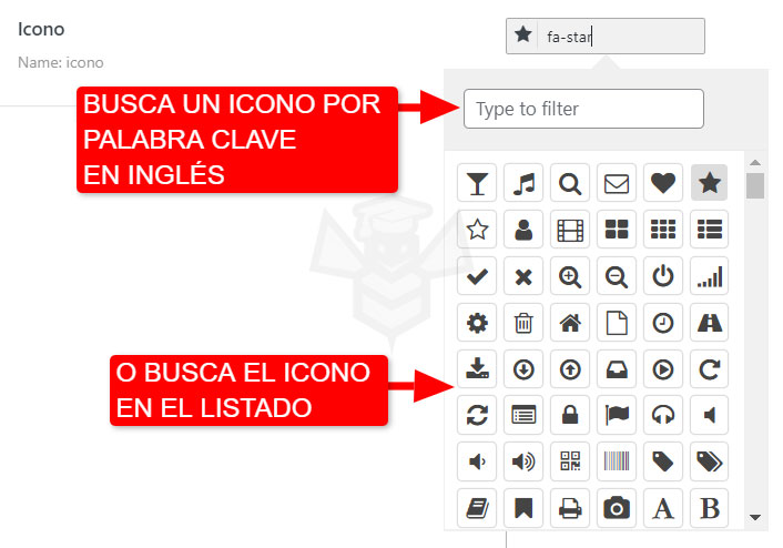 Metacampo Iconpicker de Post Type de JetEngine