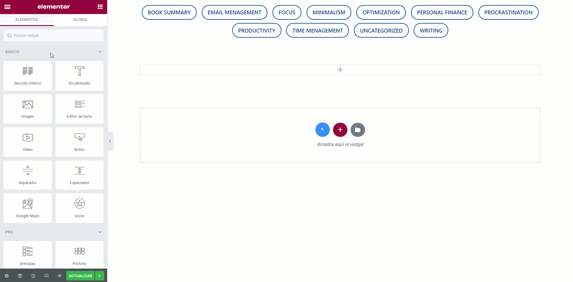 Introducción a CSS personalizado de Elementor