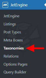 Taxonomias JetEngine